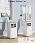 GarveeTech 8000 BTU Portable Air Conditioner for Room up to 350 Sq.Ft, 3-in-1 Portable AC Unit with Dehumidifier & Fan for Large Room & Bedroom, Includes Window Vent Kit