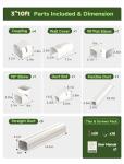 SMOQIO Mini Split Line Set Cover 3 Inch 10Ft, Easy to Install Lineset Cover Kit for Mini Split with Instruction, DIY Decorative PVC White Kit for Minisplit, Air Conditioner, Central AC and Heat Pump