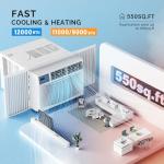 ROVSUN 12000 BTU Window AC and Heater Combo