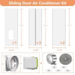 Aozzy Sliding Glass Door AC Vent Kit