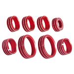 Chevy Silverado AC Knob Trim Set - 8Pcs Red