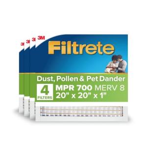 Filtrete 20x20x1 MERV 8 Air Filter 4-Pack