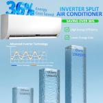 9,000 BTU Ductless Mini Split AC/Heater System