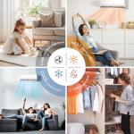 9,000 BTU Ductless Mini Split AC/Heater System