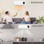 Mini Portable Air Conditioners No Windows Needed. Aire Acondicionado Portátil Para Auto, 3 in 1 Wall Mounted Air Conditioner Fan and Heater Combo, Tent Fans for Camping Bathroom Kitchen Office (A)