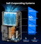 KOVIET 14000 BTU Portable Air Conditioners, 6-in-1 Wi-Fi Smart AC Unit with App & Voice Control, Remote Access, Self-Evaporating Quiet Cooling, Dehumidifier, Fan, 24H Timer, Includes Window Kit, White