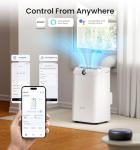 KOVIET 14000 BTU Portable Air Conditioners, 6-in-1 Wi-Fi Smart AC Unit with App & Voice Control, Remote Access, Self-Evaporating Quiet Cooling, Dehumidifier, Fan, 24H Timer, Includes Window Kit, White