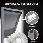 SPONDWILD 118"/300CM Portable AC Window Seal Kit - Air Conditioner Window Seal for Window Air Conditioner & Dryer, Waterproof Window Seal Kit, Easy Install for Push Out Windows