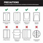 SPONDWILD 118"/300CM Portable AC Window Seal Kit - Air Conditioner Window Seal for Window Air Conditioner & Dryer, Waterproof Window Seal Kit, Easy Install for Push Out Windows