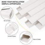 BEWAVE 4" W 9 Ft Mini Split Line Set Cover Kit, Decorative PVC Tubing Cover Kit for Mini Split Air Conditioners and Heat Pumps Systems