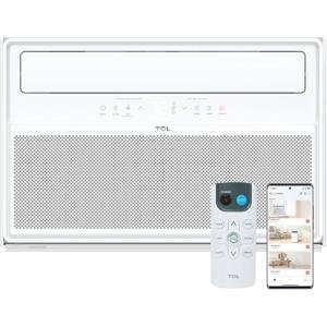 TCL 12,000 BTU Q-Series Smart Inverter Window AC with Heat Pump, Ultra-Quiet, up to 67% Energy Saving, 115V, Compatible with Alexa/Google Assistant/Apple Homekit/Matter, Cools up to 550 Sq. Ft.