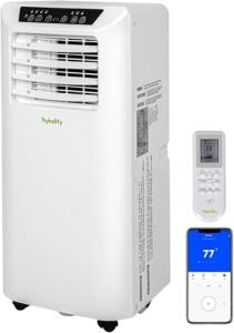 Hykolity 10,000 BTU WiFi Enabled 4 in 1 Portable Air Conditioner, Window Kit Quiet Smart AC Unit with 2-Speed Fan, Dehumidifier, Sleep Mode & 24H Timer for Rooms, Office, Up to 450 Sq.Ft