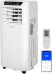 Hykolity 10,000 BTU WiFi Enabled 4 in 1 Portable Air Conditioner, Window Kit Quiet Smart AC Unit with 2-Speed Fan, Dehumidifier, Sleep Mode & 24H Timer for Rooms, Office, Up to 450 Sq.Ft
