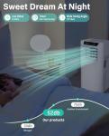 Hykolity 10,000 BTU WiFi Enabled 4 in 1 Portable Air Conditioner, Window Kit Quiet Smart AC Unit with 2-Speed Fan, Dehumidifier, Sleep Mode & 24H Timer for Rooms, Office, Up to 450 Sq.Ft