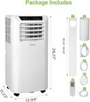 Hykolity 10,000 BTU WiFi Enabled 4 in 1 Portable Air Conditioner, Window Kit Quiet Smart AC Unit with 2-Speed Fan, Dehumidifier, Sleep Mode & 24H Timer for Rooms, Office, Up to 450 Sq.Ft