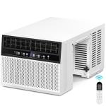Antarctic Star 10,000 BTU U-Shaped Window Air Conditioner Unit Cools up to 450 Sq.Ft. with 6 Modes 24H Timer, Ultra Quiet Window AC Units with Full Window View, Energy Saving, Easy to Install, White