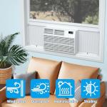 Air Jade Window Air Conditioner Side Panels with Frame, Adjustable AC Side Panels for 14,000 to 22,000 Btu Window AC Units, Extra Wide Window Air Conditioner Panels and Frame Kit, Pack of 2