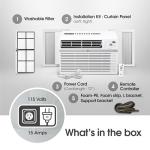 LG 12,000 BTU Smart Window Air Conditioner, 115V, AC Window Unit for Rooms up to 550 Sq. Ft., Perfect for Kitchen or Living Room, Phone & Voice Control, Works with LG ThinQ, Amazon Alexa, Hey Google