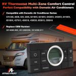3314082.000 RV Multi-Zone Thermostat 10-Button Comfort Control Center- Compatible with Dometic Air Conditioner Series 579, 595, 600, 6308, 520, 6218xx, 457915- Replaces 3312024.000
