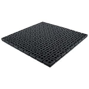 Forestchill Rubber Anti Vibration Pad, 18" x 18" x 3/4" Heavy Duty Waffle Vibration Isolation Pad for HVAC, Air Compressor, Washer and Dryer, Air Conditioner Unit