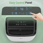 DuraComfort Smart Portable Air Conditioners, 12000 BTU(Ashrae) /8150 BTU (SACC) Quiet AC Unit, Built-in Dehumidifier and Fan Modes, Mobile App, Cools up to 350 Sq. Ft, White
