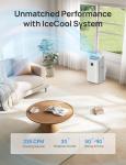 Dreo Portable Air Conditioners, 14000 BTU ASHRAE (10,000 BTU DOE) Smart AC Unit for Room with Drainage-free Cooling, APP/Voice/Remote, Fan & Dehumidifier, Quiet Standing AC for Bedroom, AC516S New