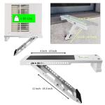 Aozzy Window Air Conditioner Bracket- Universal AC Support Bracket Heavy Duty, Support Up to 165 lbs, Designed for 9000-22001 BTU A/C Units–AC Holder Fits Single Or Double Hung Windows, White