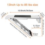 Aozzy Window Air Conditioner Bracket- Universal AC Support Bracket Heavy Duty, Support Up to 165 lbs, Designed for 9000-22001 BTU A/C Units–AC Holder Fits Single Or Double Hung Windows, White