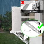 Aozzy Window Air Conditioner Bracket- Universal AC Support Bracket Heavy Duty, Support Up to 165 lbs, Designed for 9000-22001 BTU A/C Units–AC Holder Fits Single Or Double Hung Windows, White