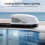 FOGATTI InstaCool 13500BTU RV Air Conditioner – Quiet Rooftop AC Unit, All-in-One Design, Easy Install for Campers & Trailers, 115V (AC)