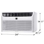 Frigidaire Through-the-Wall Room Air Conditioner, Remote Control, Washable Filter, Timer & Sleep Mode, 115/120V, White (12,000)
