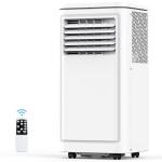 COWSAR 8000 BTU Portable Air Conditioners, Portable AC Cool up to 350 Sq.Ft, 4 Modes Room Air Conditioner with Remote/LED Display/24Hrs Timer/360° Wheels/Installation Kits, Ideal for Home/Office