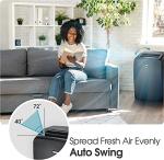 LG 8000 BTU (DOE) / (12000 ASHRAE) Portable Air Conditioners Cools 350 Sqft Easy Install & WiFi App Remote Eco-friendly, Quiet Small & Medium Room Air Conditioner AC Unit Home Gray LP0823GSSM