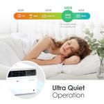 LG LW2422IVSM 23,500 Dual Inverter Smart Window, 230V, Air Conditioner Cools Rooms up to 1,440 Sq. Ft, Ultra Quiet Operation, ThinQ, Amazon Alexa & Hey Google, 24000 BTU, Bright White