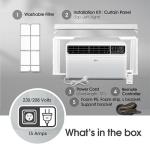 LG LW2422IVSM 23,500 Dual Inverter Smart Window, 230V, Air Conditioner Cools Rooms up to 1,440 Sq. Ft, Ultra Quiet Operation, ThinQ, Amazon Alexa & Hey Google, 24000 BTU, Bright White