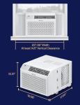 DELLA 8000 BTU Energy Saving Window Air Conditioner, Work with Alexa, Cools Up to 350 Sq. Ft, GEO Location, AC Unit with WIFI Smart Controls, Remote, Dehumidifier, Fan, Reusable Filter, Easy Install