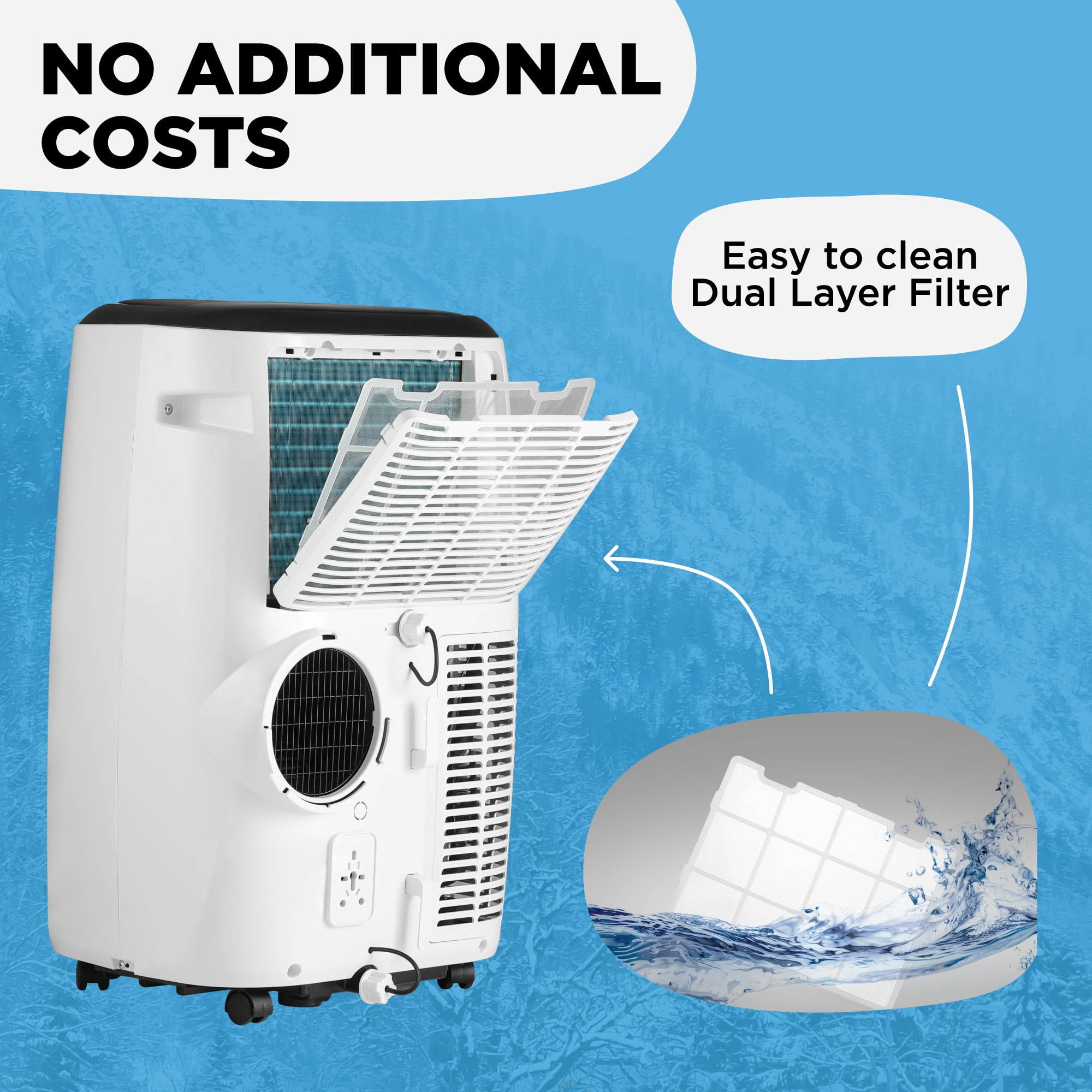 Portable 6000 BTU Air Conditioner, DIY Window Kit