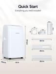 VAGKRI 12,000 BTU Portable AC Unit with Remote