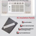 Window Air Conditioner Seal kit Surround Insulation Side Panels White for Window AC Unit Indoor, Heat Insulating And Windproof For Winter And Summer