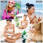 Segbeauty 2pcs 1oz Refillable Travel Jars for Creams, 2 Pack 15ml Empty Airless Pump Bottles, Pack of 2 Clear Plastic Container Jars, Airless Jars Travel Container for Toiletries