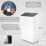 Cooper&Hunter 14,000 BTU (12,000 BTU SACC) Inverter Portable Air Conditioner with Heat Pump with Dual Hose, Dehumidifier, and Fan For Areas Up To 550 Sq. Ft, with Remote Control & Window Kit