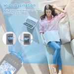 Portable Air Conditioners, 1.6 Gal Fast Cooling Evaporative Air Cooler, Portable AC Unit w/3 Spds & Cooling Mode, Swamp Cooler w/Remote, Windowless Air Conditioner for Room Office Garage