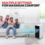 Honeywell 13,500 BTU Slim Portable AC with Fan, Dehumidifier, Remote Control – Cools Up to 660 Sq. Ft., HX4CESAWG0 (10,000 BTU SACC)