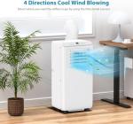 Portable Air Conditioners 8000 BTU, Energy Efficient AC Unit with Remote Control, 24H Timer, Quiet Operation for Bedroom, Office, Dorm Rooms Up to 350 Sq. Ft, White