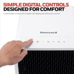 Honeywell 13,500 BTU Slim Portable AC with Fan, Dehumidifier, Remote Control – Cools Up to 660 Sq. Ft., HX4CESAWG0 (10,000 BTU SACC)