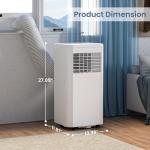 ZAFRO Portable Air Conditioners, 10000 BTU, 3 in 1 Portable AC Unit with Window Kits, Fan & Dehumidifier Modes, Cools up to 450 Sq.Ft, LED Display/Remote Control, 24H Timer for Living Room, Bedroom