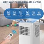 ZAFRO Portable Air Conditioners, 10000 BTU, 3 in 1 Portable AC Unit with Window Kits, Fan & Dehumidifier Modes, Cools up to 450 Sq.Ft, LED Display/Remote Control, 24H Timer for Living Room, Bedroom