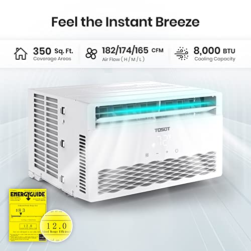 TOSOT 8000 BTU Quiet Smart Window AC