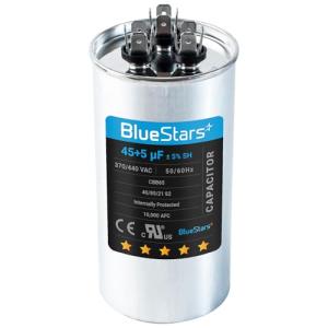 BlueStars 45/5 MFD Dual Run Start Capacitor