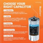 BlueStars 45/5 MFD Dual Run Start Capacitor